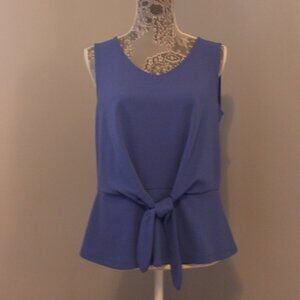 Talbot Medium Light Blue Top with Tie in Front